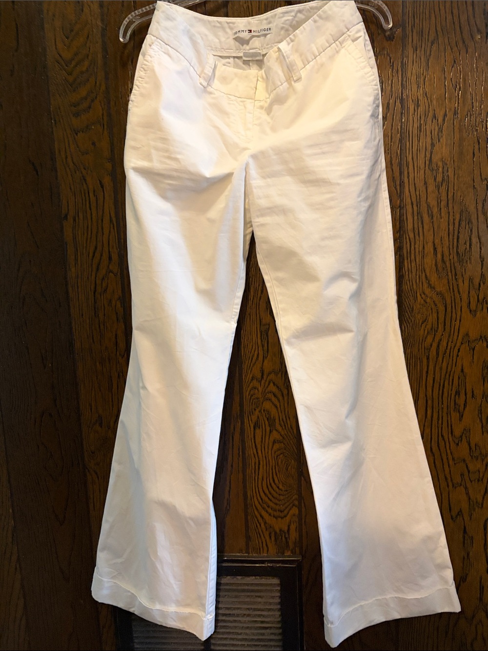 Tommy Hilfiger White Bootcut Trousers
